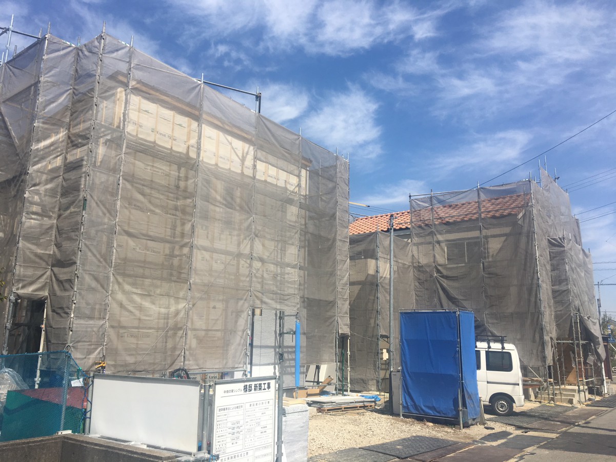 西尾中畑モデルハウス建設中！