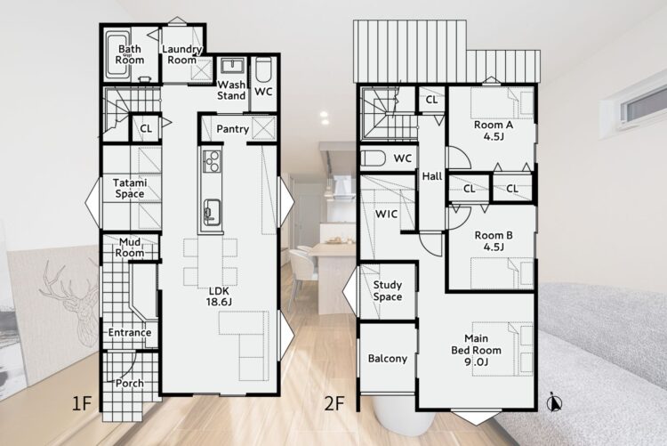 愛知県安城市昭和町│空間を活かしたグレイッシュナチュラルな家│モデルハウスグランドオープン